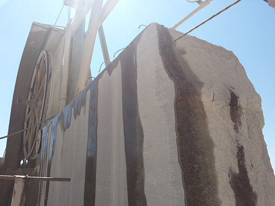 Sawing slabs